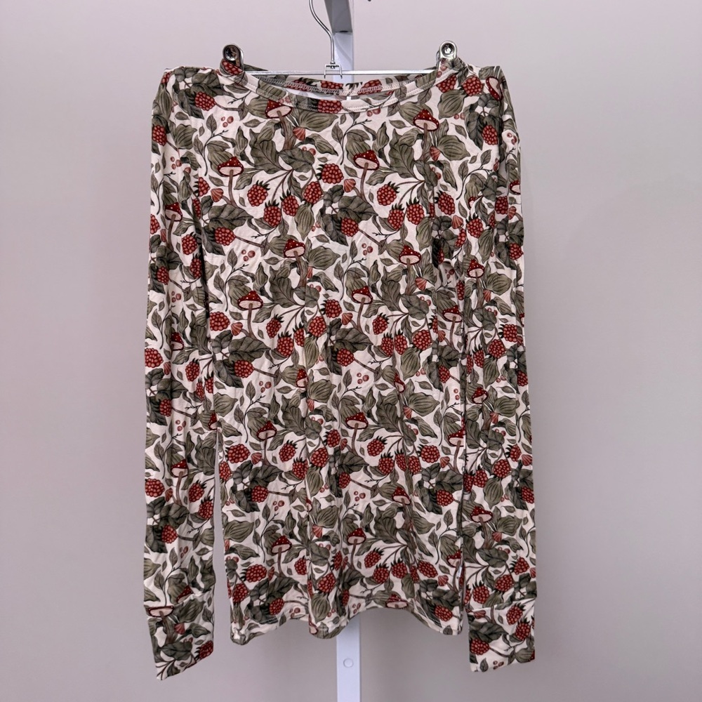 Posh Peanut floral kids pajamas size 11-12 new with tags
